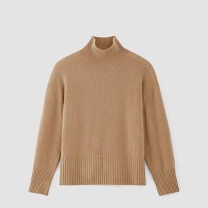 Everlane THE CASHMERE OVERSIZED TURTLENECK Light Camel XS